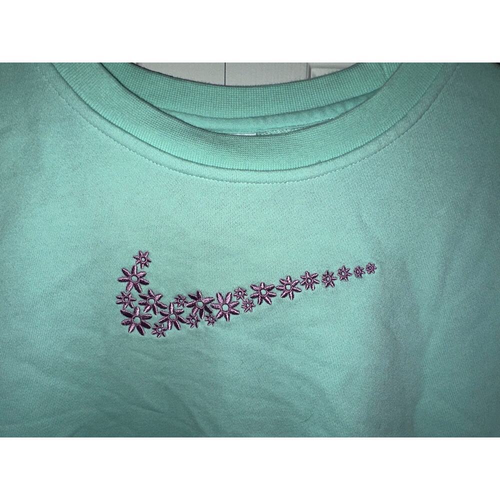 Girls Nike Floral Swish Hoodie XL - Picture 5 of 7